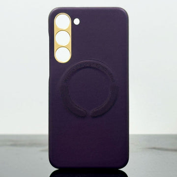 Husa Kraft pentru Samsung S23 Plus, MagCase, Piele ecologica - Mov