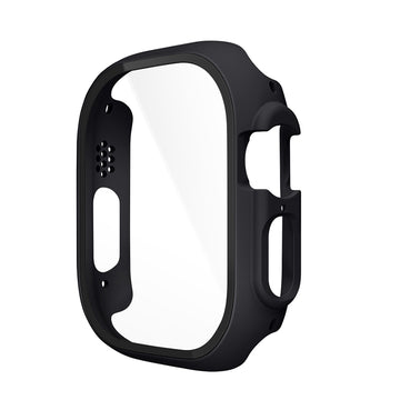 Folie Integrata Hoco WS6, Rama Protectie cu Folie Integrata, iWatch Ultra, 3D PC, 49mm - Negru