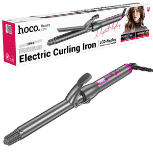 Hoco HP43, Ondulator Electric Manual, Temperatura Reglabila, Afisaj Digital - Gri