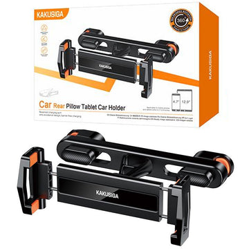 Suport Auto Kaku KSC-1537, Montaj Tetiera, Cleme Laterale, 360° - Negru