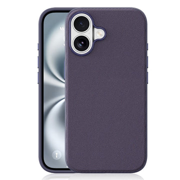 Husa Woven pentru iPhone 16, MagCase, TechWoven Piele, Soft Craft - Mov