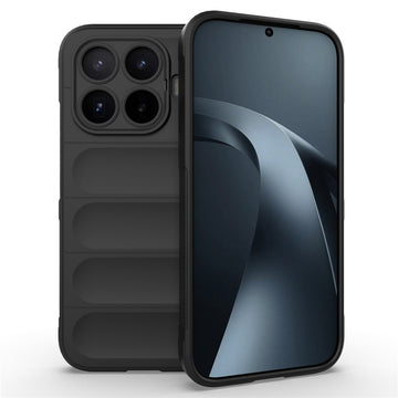 Husa Wave pentru Xiaomi 17T, Grip Anti-Shock, TPU - Night negru