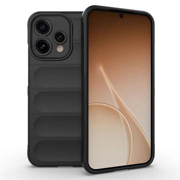 Husa Wave pentru Oppo A6 Pro 5G, Grip Anti-Shock, TPU - Night negru
