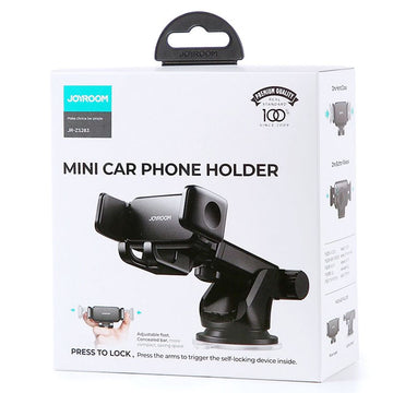Suport Auto Joyroom JR-ZS283, cu Cleme Laterale, Montaj Bord, MultiAngle, Brat Ajustabil - Negru