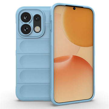 Husa Wave pentru Oppo Reno 16/16 Pro, Grip Microfiber, ShockProof - Bleu