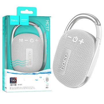 Boxa Portabila Hoco HC17, Wireless BT 5.3, 5W, 500mAh, Suport TF, USB Disk, Easy JoySport - Gri