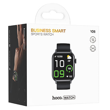 Ceas Hoco Y26 SmartWatch, 230mAh - Negru