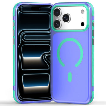 Husa IceMag pentru iPhone 18 Pro Max, SoftFrosted, ShockProof Dual - Albastru