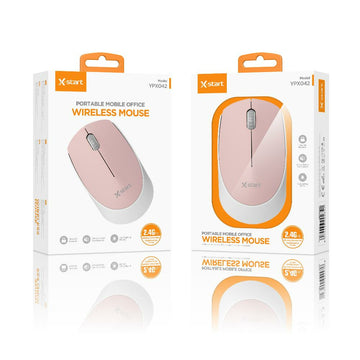 Mouse Uri X-Start YPX042, 1.000 DPI, Conexiune 2.4G, OneSignal - Roz