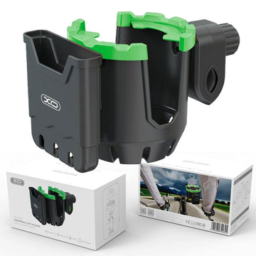 Suport Multifunctional XO C125, Telefon/Cup, Montaj Ghidon, din ABS, Moto/Bike Black
