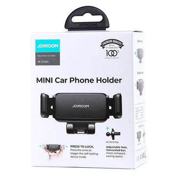 Suport Auto Joyroom JR-ZS283W, cu Cleme Laterale, Montaj Ventilatie, MultiAngle, Compact - Negru