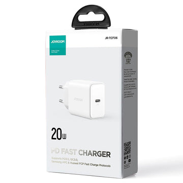 Incarcator Retea Joyroom JR-TCF06, 20W, 1xUSB-C, PD - Alb