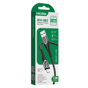 Cablu Date si Incarcare Kaku KSC-724, USB-A la Lightning, 18W, 2.4A, 1.2m - Negru