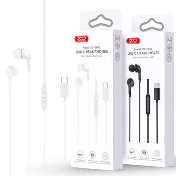 Casti cu Fir XO EP82, In Ear, USB-C, Stereo HiFI - Alb