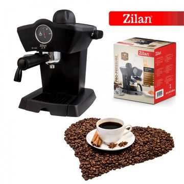 Espressor manual Zilan ZLN2854 – 800W, 3.5 bar, 240ml, termometru frontal, negru