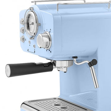 Espressor manual Zilan ZLN2861 – 1100W, 15 bar, 1.25L, design retro, albastru