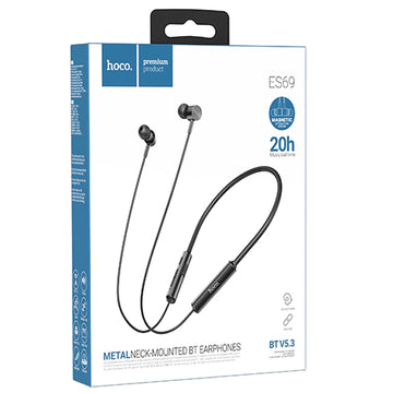 Casti Wireless Hoco ES69, Ear Buds, BT 5.4, 200mAh, Neck Holder, MultiFunction - Albastru