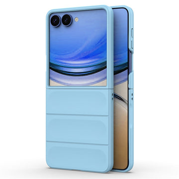 Husa Wave pentru Samsung Flip 8, Samsung Galaxy Flip 8, Grip Microfiber, ShockProof - Bleu