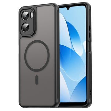 Husa MagFrost Pro pentru Motorola Moto G06, Matte MagSafe, Frosted Frame - Negru