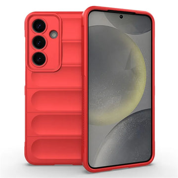 Husa Wave pentru Xiaomi 15, Grip Microfiber, ShockProof - Rosu