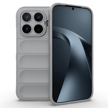 Husa Wave pentru Xiaomi 17T, Grip Anti-Shock, TPU - Smoke gri