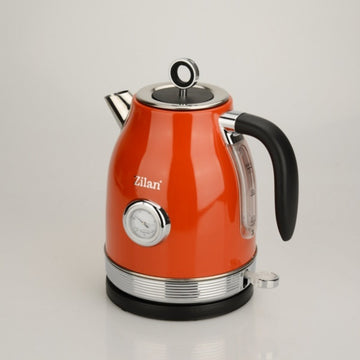 Fierbator Retro Zilan ZLN7033 Rosu, 2200W, 1.7L, baza rotativa 360°, indicator temperatura, oprire automata