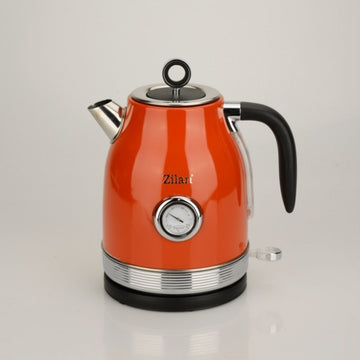 Fierbator Retro Zilan ZLN7033 Rosu, 2200W, 1.7L, baza rotativa 360°, indicator temperatura, oprire automata