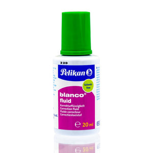Fluid corector (pasta corectoare) Pelikan Blanco 338582, 20ml, pe baza de apa, cu pensula
