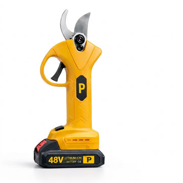 Foarfeca electrica profesionala Pexor PJ011, 48V, tip PJA, 2 acumulatori, taiere 40 mm, pentru vie și pomi, galben