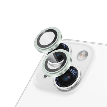 Folie Camera pentru iPhone 15 Plus, Lens - Verde
