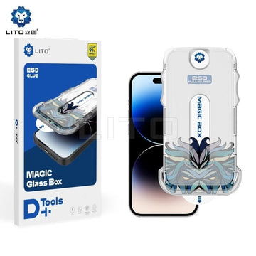 Folie Magic Clear pentru iPhone 12 Pro Max, Glass Box, D+ Tools - Negru