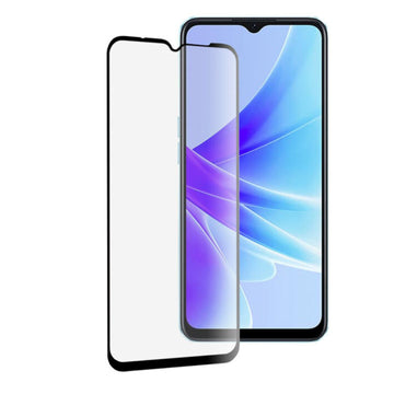 Folie Clear pentru Oppo A57s, Full Glass - Transparent / Negru
