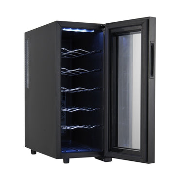 Frigider pentru vinuri Zilan ZLN4682, 33L, 50W, iluminare interioara, negru