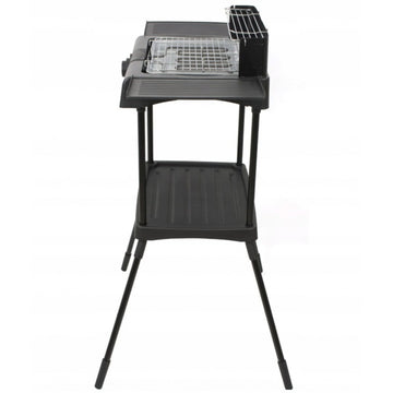 Gratar electric cu picior ZILAN ZLN3789 – 2400W, Termostat reglabil, Tava apa, Negru