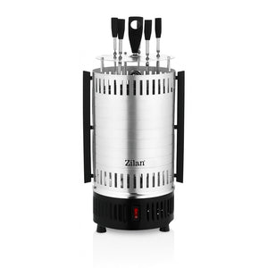 Gratar vertical ZILAN ZLN5565 – 900W, Rotatie automata, 5 frigarui, argintiu