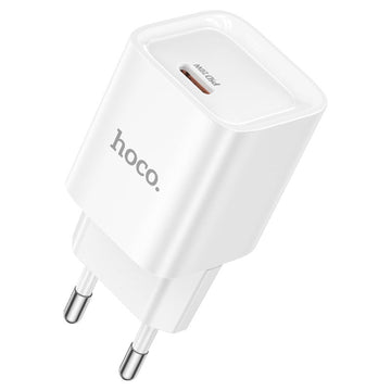 Incarcator Hoco C146A Retea + Cablu Lightning, 20W - Alb