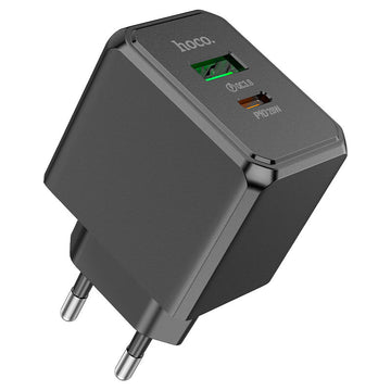 Incarcator Retea Hoco CS14A, 20W, 1xUSB-A, 1xUSB-A - Negru