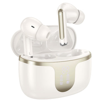 Casti Wireless Hoco EQ10, Ear Buds, BT 5.3, 180h StandBy, 300mAh, Power LED - Alb