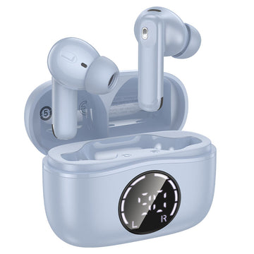 Handsfree Bluetooth Hoco Singer EQ22, TWS, ANC+ENC, BT 5.4 - Albastru