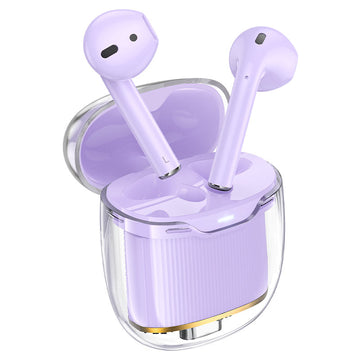 Casti Wireless Hoco EW52, Ear Buds, BT 5.3, 180h StandBy, 300mAh, Crystal - Mov