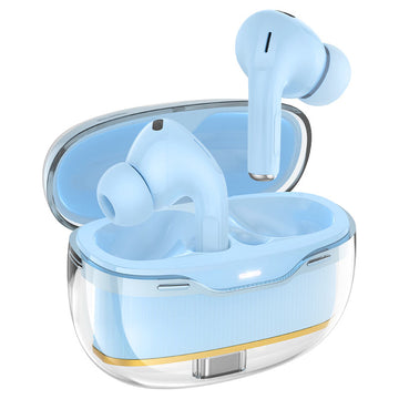 Casti Wireless Hoco EW54 Rayo, In Ear, BT 5.3, 300mAh - Albastru