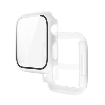 Folie Integrata Hoco WS3, Rama Protectie cu Folie Integrata, iWatch Series 7/8, PC, 45mm - Alb