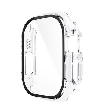 Folie Integrata Hoco WS6, Rama Protectie cu Folie Integrata, iWatch Ultra, 3D PC, 49mm - Transparent
