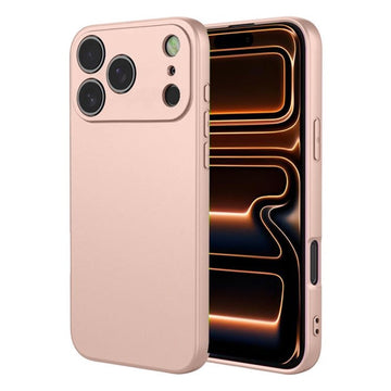 Husa Soft pentru iPhone 17 Pro, MicroFiber, TPU - Crem nisip