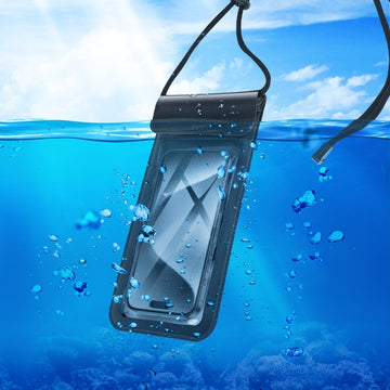 Husa Telefon Hoco HX50, Subacvatica, WaterProof IPX8, Universal - Negru
