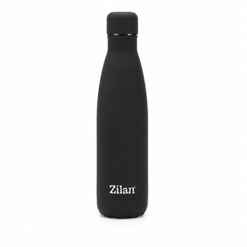Termos Zilan ZLN0820 din Otel Inoxidabil SUS 304 cu Pereti Dubli - Mentine Bauturile Reci 24 Ore si Calde 18 Ore, 500 ml, Negru