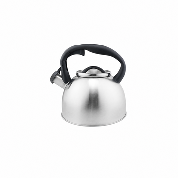 Ceainic din Inox cu Fluier Floria 3 L, Exterior Lustruit, Baza Groasa pentru Distributie Uniforma a Caldurii, Toate Plitele Inclusiv Inductie