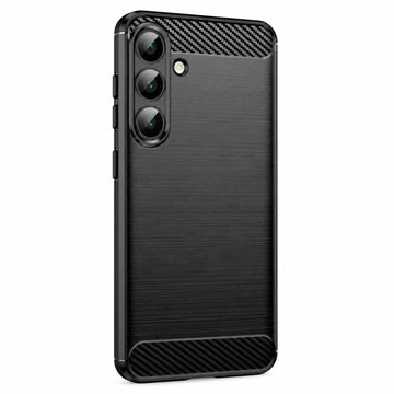 Husa Brush pentru Samsung S26, TPU, Metall Look - Negru