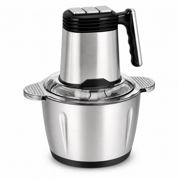 Tocator electric Hoffmans HM-8832, 1800W, bol inox 3.5L, 4 lame otel inoxidabil, argintiu/negru