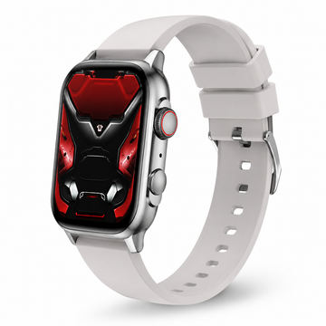 Ceas smartwatch sport XO J9, ecran AMOLED HD, apel Bluetooth, IP68, 250mAh, argintiu